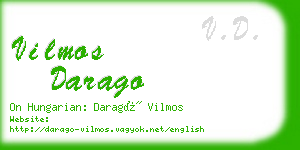 vilmos darago business card
